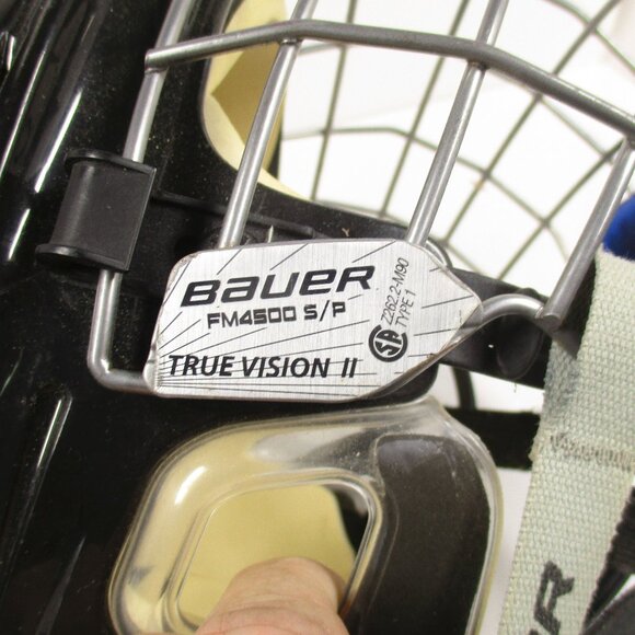 Bauer BHH4500S Ice Hockey Helmet Black Small Bhh4500M Bauer Cage FM4500 S/P - Picture 7 of 8